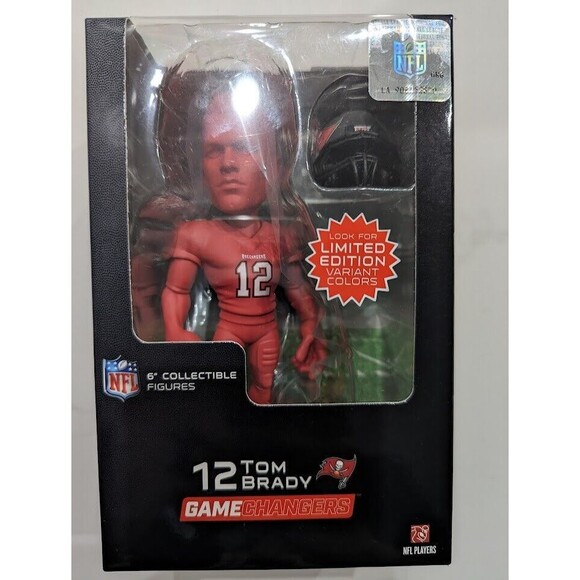 Tom Brady Lot of 2 Tampa Bay Bucs NFL Gamechangers 6" Figures TB12 Red Variant - Picture 4 of 8